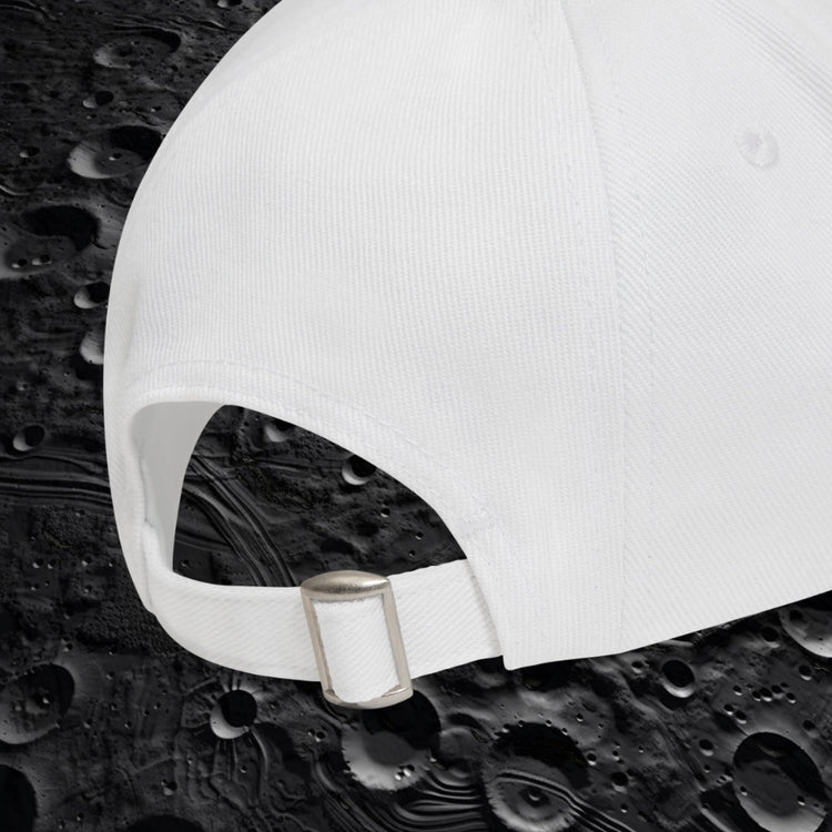 Lunar Baseball Cap | WHIMSY Collection By Monad - Elevate your style with the Lunar Baseball Cap from the WHIMSY Collection by Monad. This cap, weighing just 80g, offers a feather-light feel while providing the perfect blend of whimsy and sophistication. Featuring an adjustable metal fastener on the back, a central and seamless front panel, and crafted entirely from 100% cotton fabric. Step into a world of lunar-inspired fashion, where comfort meets elegance in every stitch.